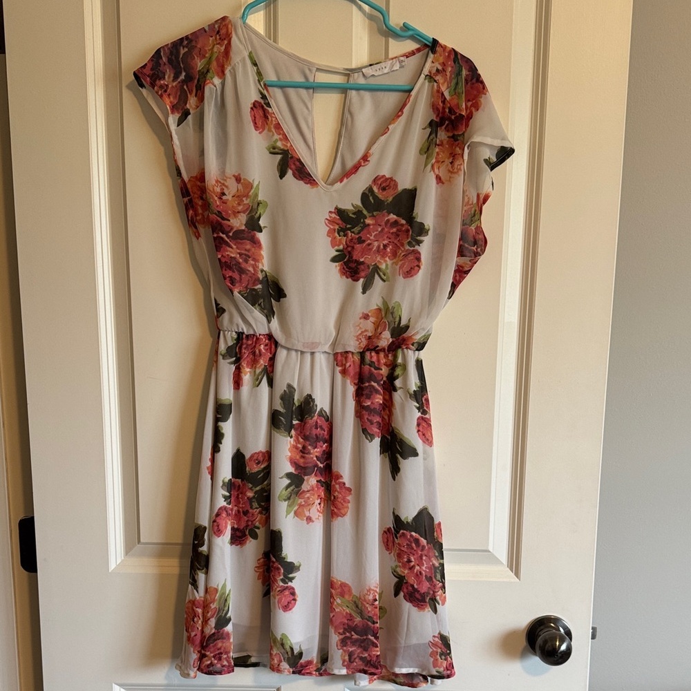 Lush Floral Print Dress Size Small